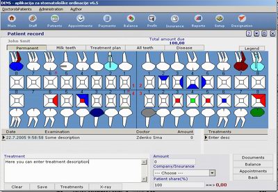 Dental clinic - Medical billing software